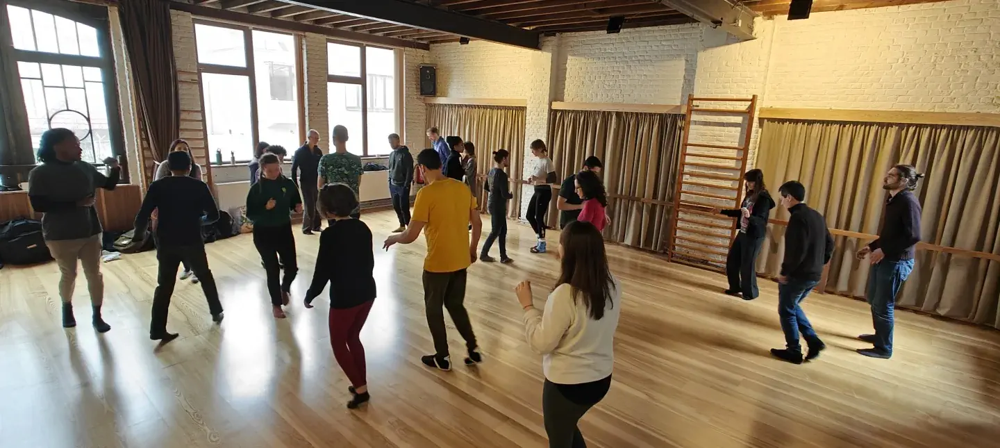 Dojo du Brochet during a forró class